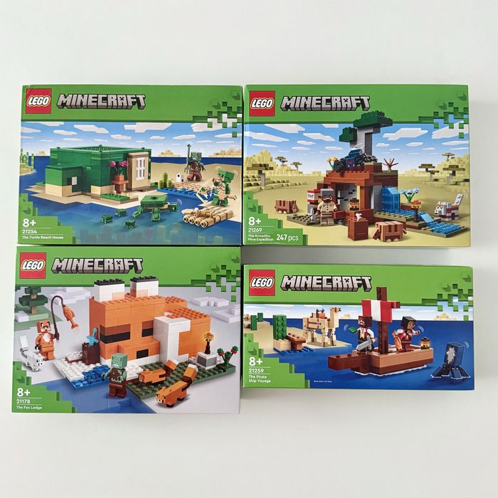 LEGO Minecraft 4 sztuki zestawy NOWE oryginalne okazja Rzeszów klocki
