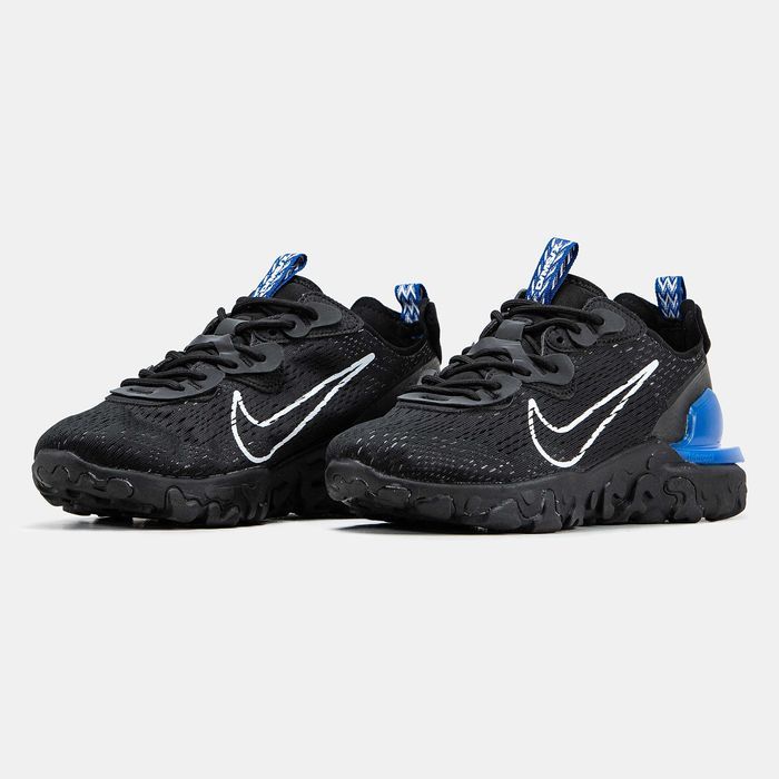 Кросівки Nike React Vision black/blue premium