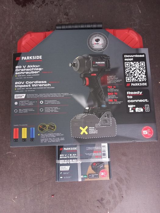 Klucz udarowy Parkside Performance z bateria 8ah Smart!