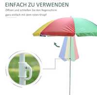Parasol, parasol plażowy, parasol ogrodowy, średnica 160 cm