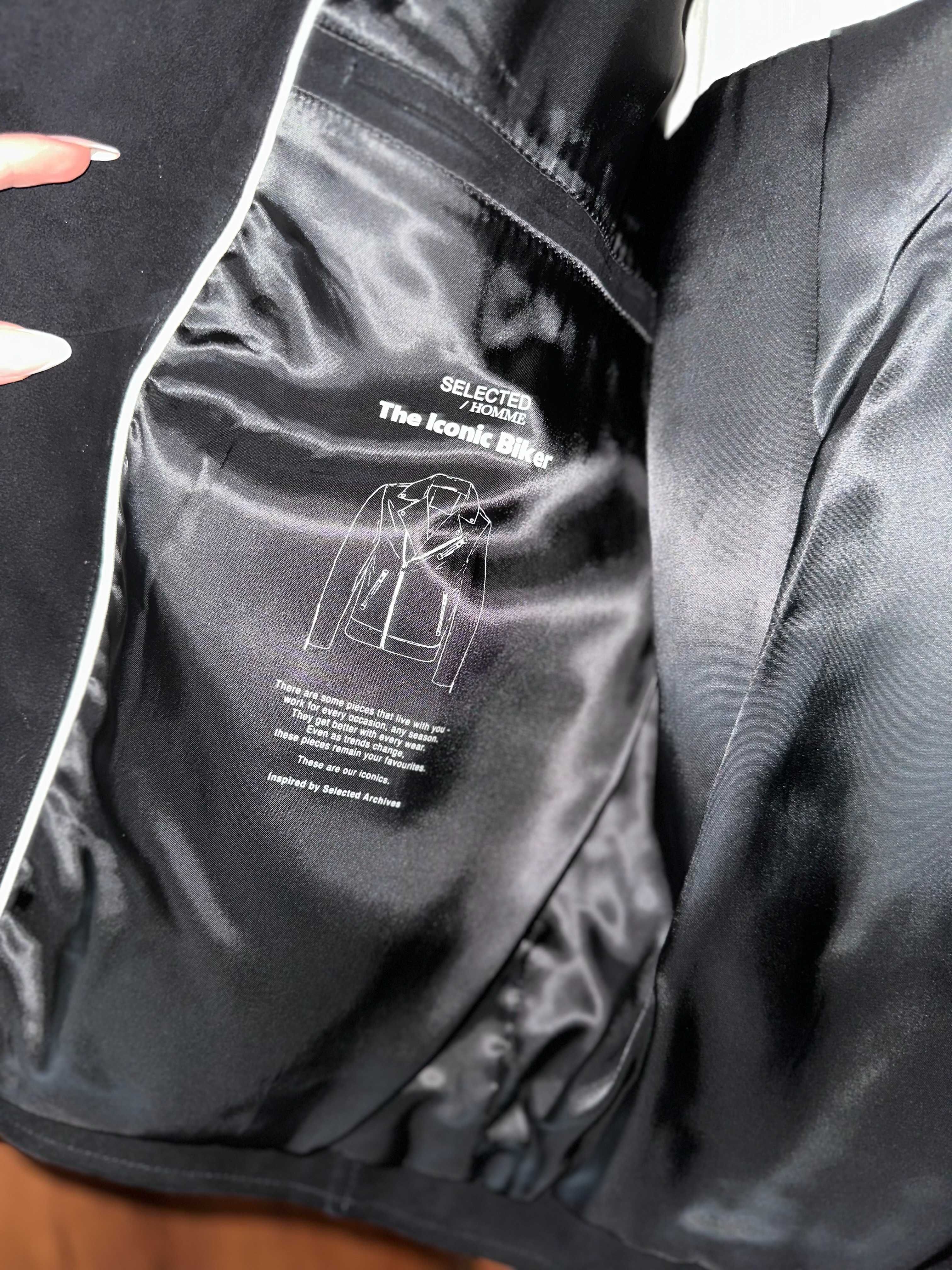Skórzana Kurtka Iconic Biker / RAMONESKA / SKÓRA / NUBUK / OWCZA SKÓRA