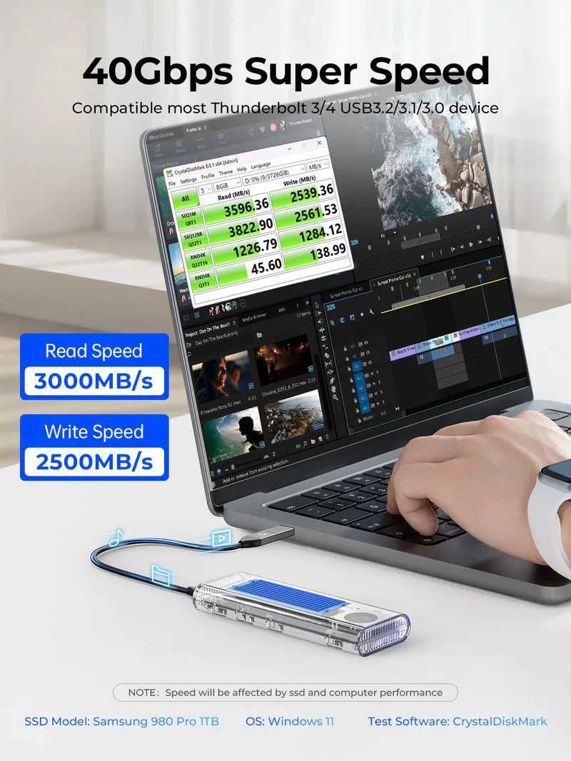 ORICO USB4 M.2 NVMe SSD Enclosure