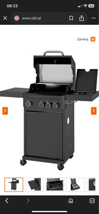 Grill gazowy z termometrem