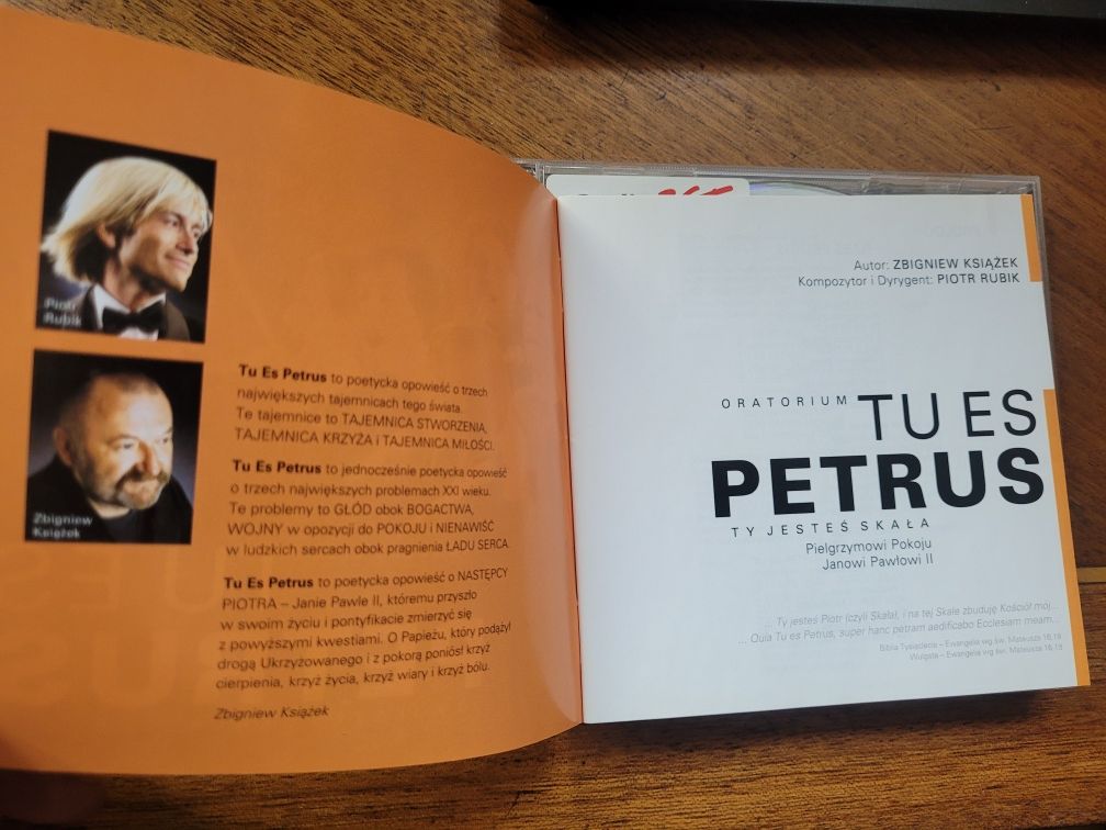 CDx2 Oratorium Tu Es Petrus /komp.P.Rubik/ 2005 Magic Rec.