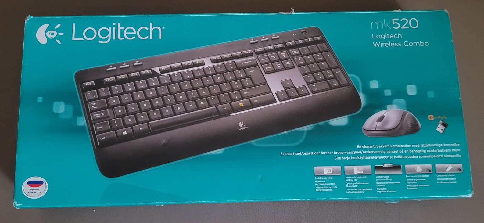 Бездротовий компл. мишки і клавіатури Logitech Wireless Combo MK520