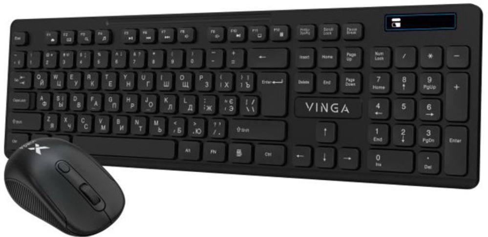 Комплект бездротовий Vinga KBSW-100 USB Black (KBSW-100 Black)