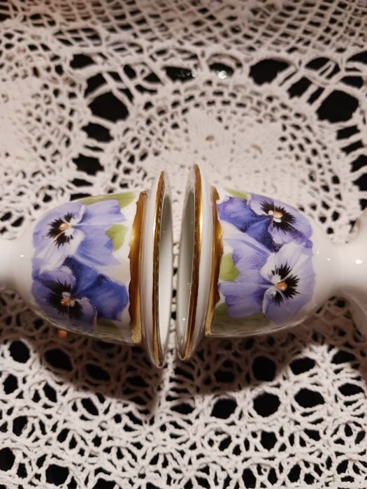 Rosenthal kieliszki do jajek Chryzantheme Victoria bratki