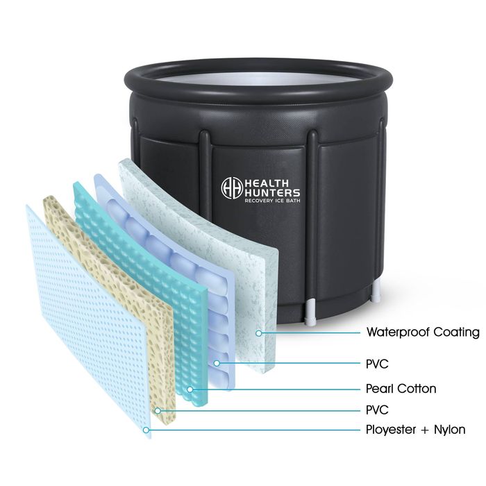Health Hunters Balia beczka z lodem przenośna Wanna Lodowa do morsowan