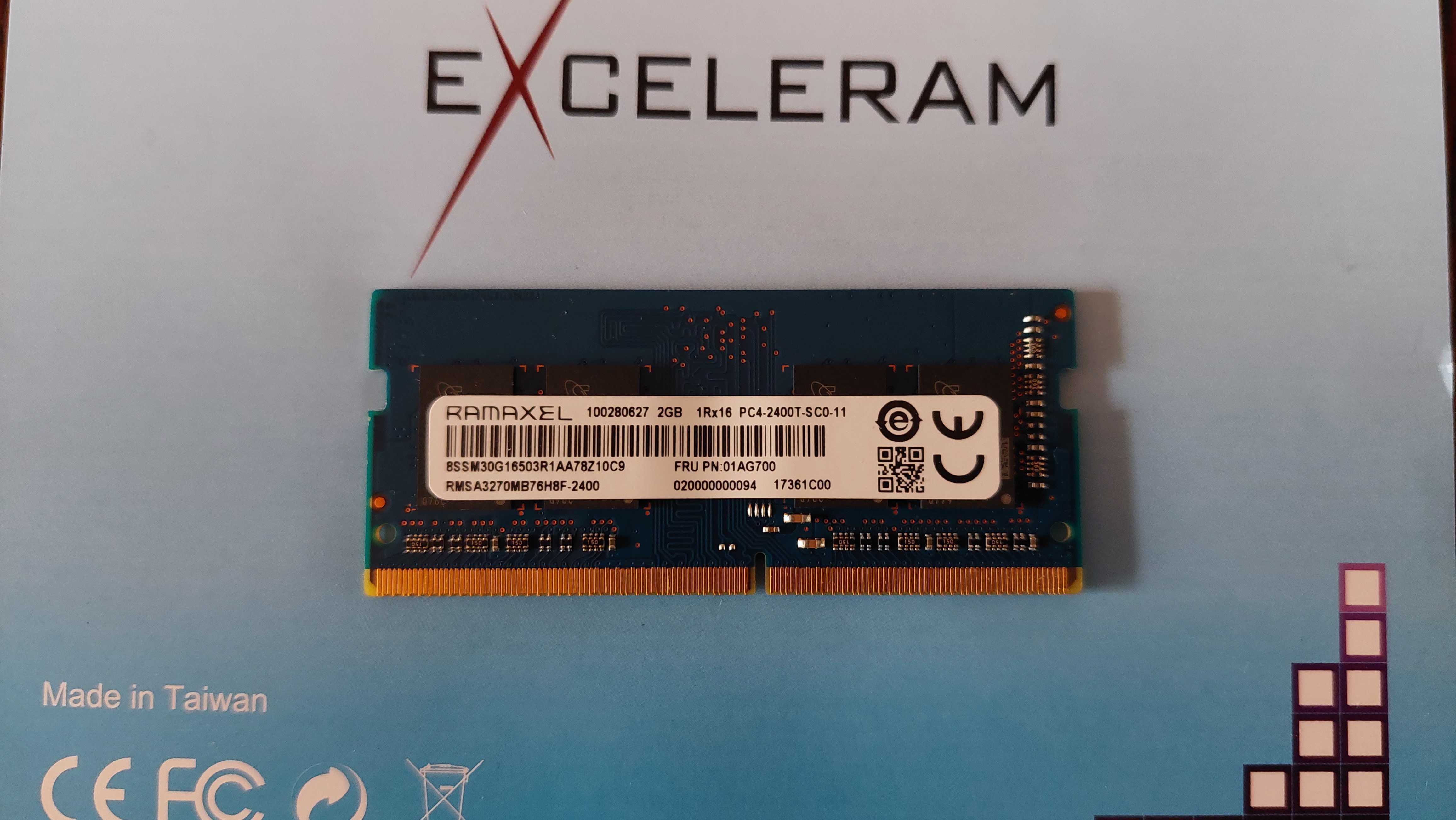 Оперативная память DDR4-2400T Ramaxel  100280627  1Rx16 RAM  2Gb.