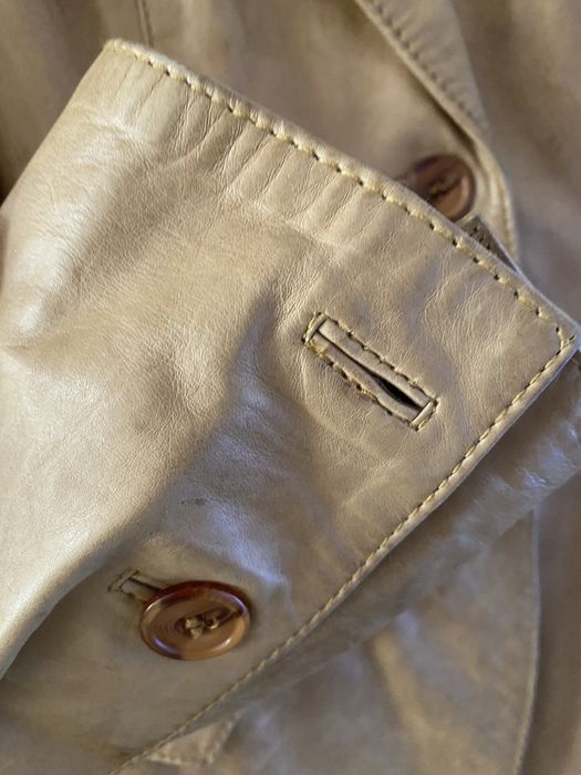 Итальянский кожаный пиджак