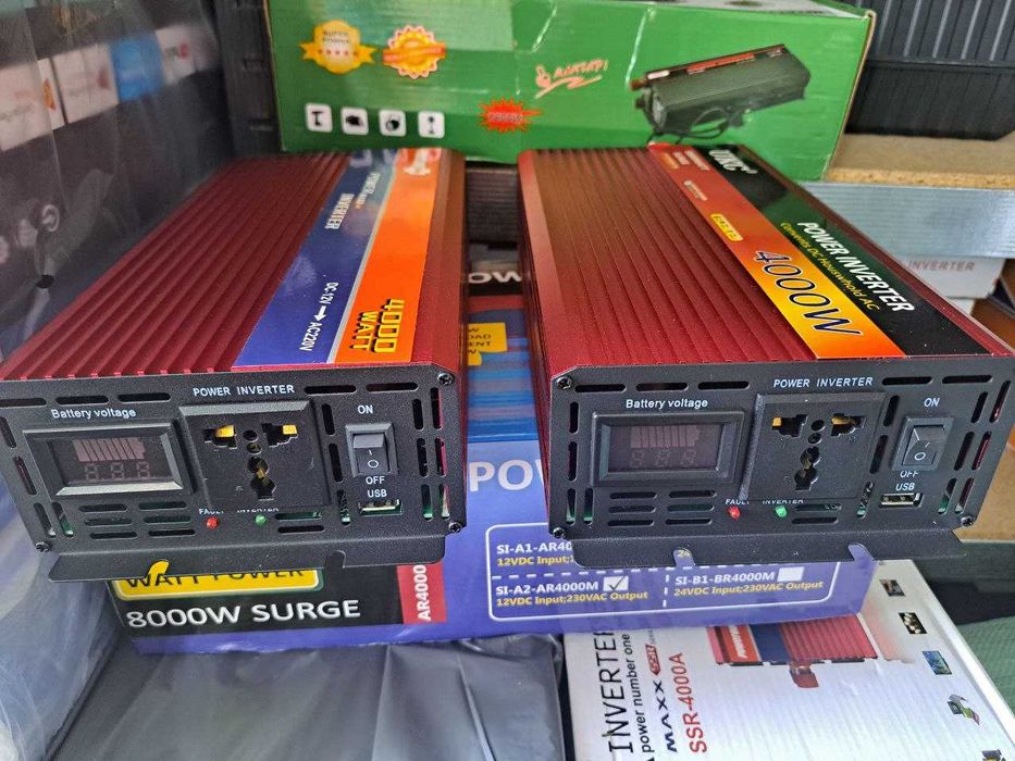 4000W Преобразователь напряжения Инвертор 12V/220V плавный пуск