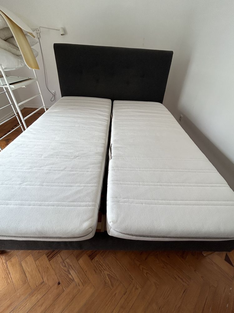 Cama Ikea com estrados e colchoes