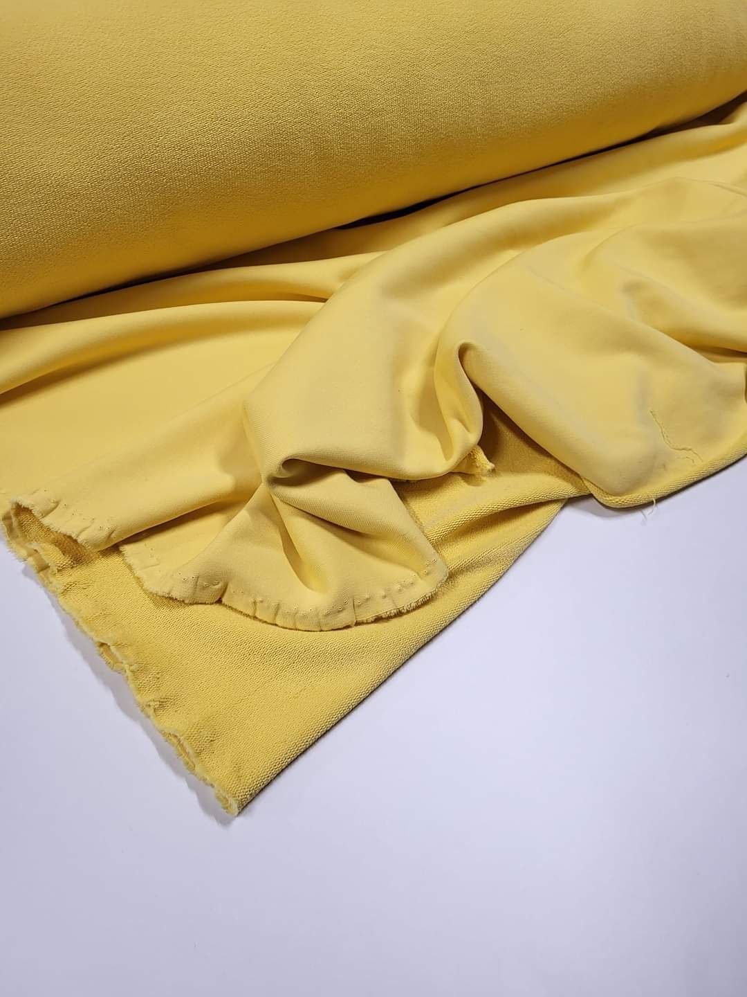 Dresówka pętelka bawełna z elastanem żółty