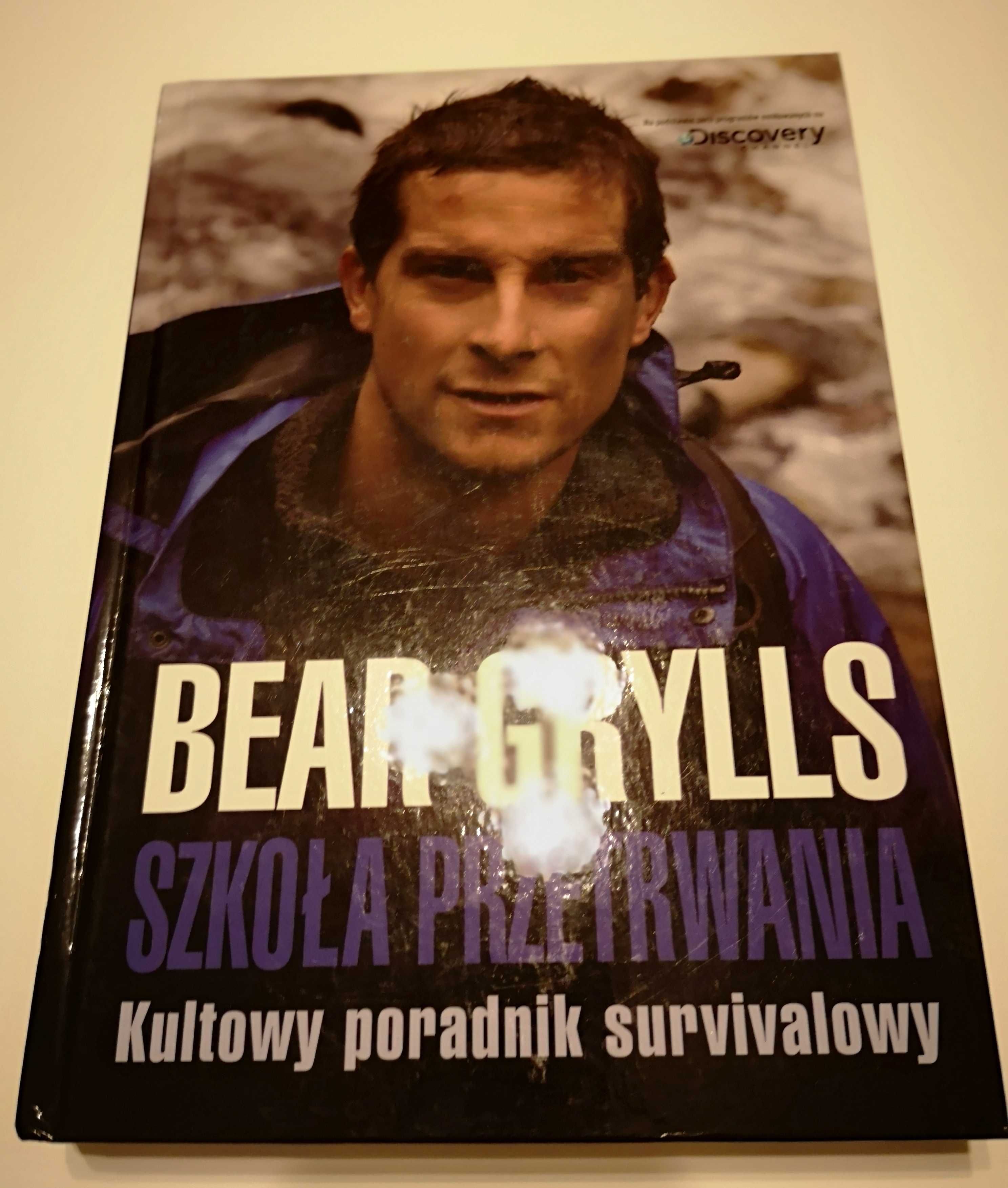 Książki Bear Grylls "Szkoła przetrwania" oraz "Urodzony, by przetrwać"