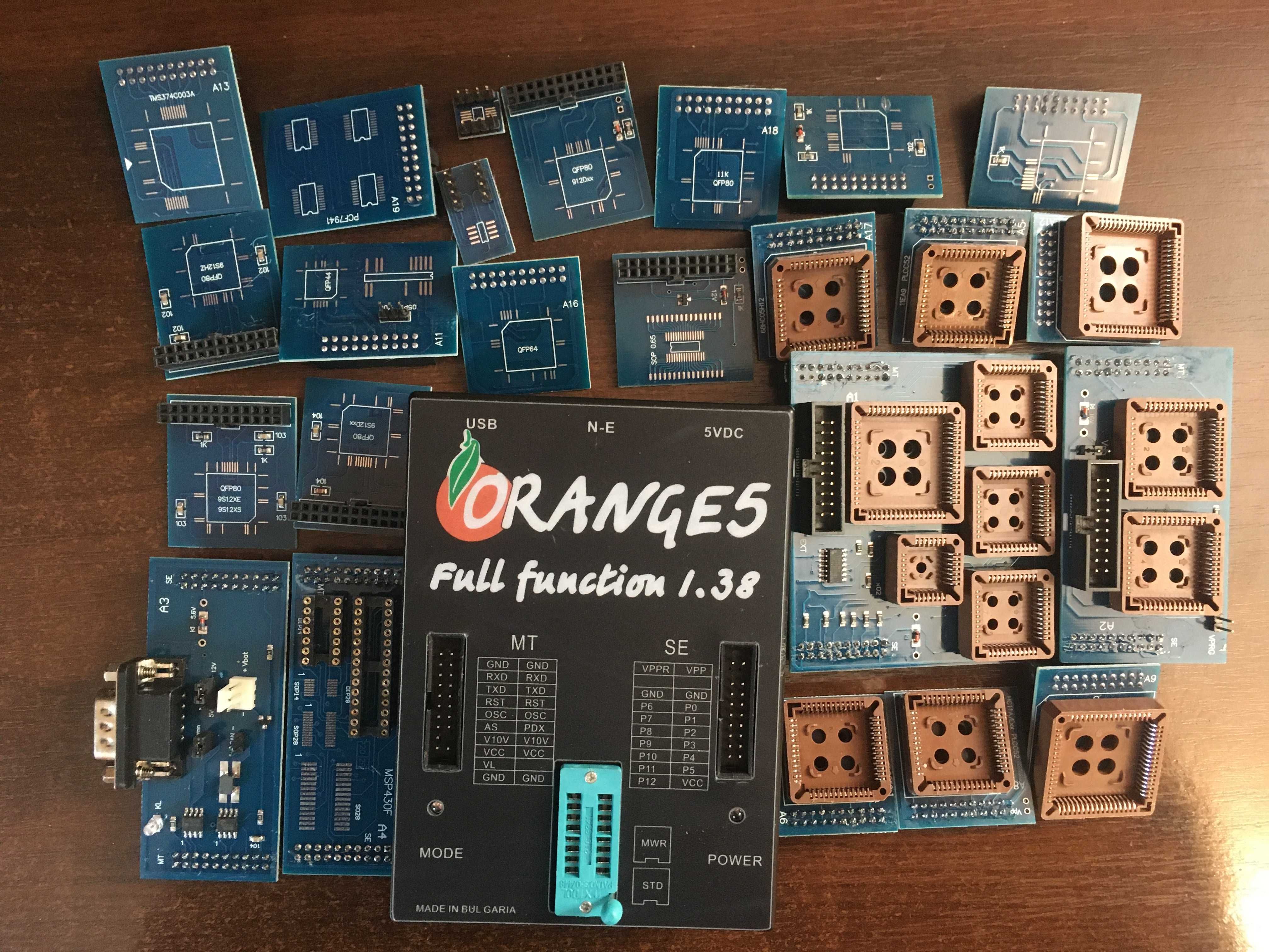 Програматор Orange 5 v1.38 з комплектом адаптерів