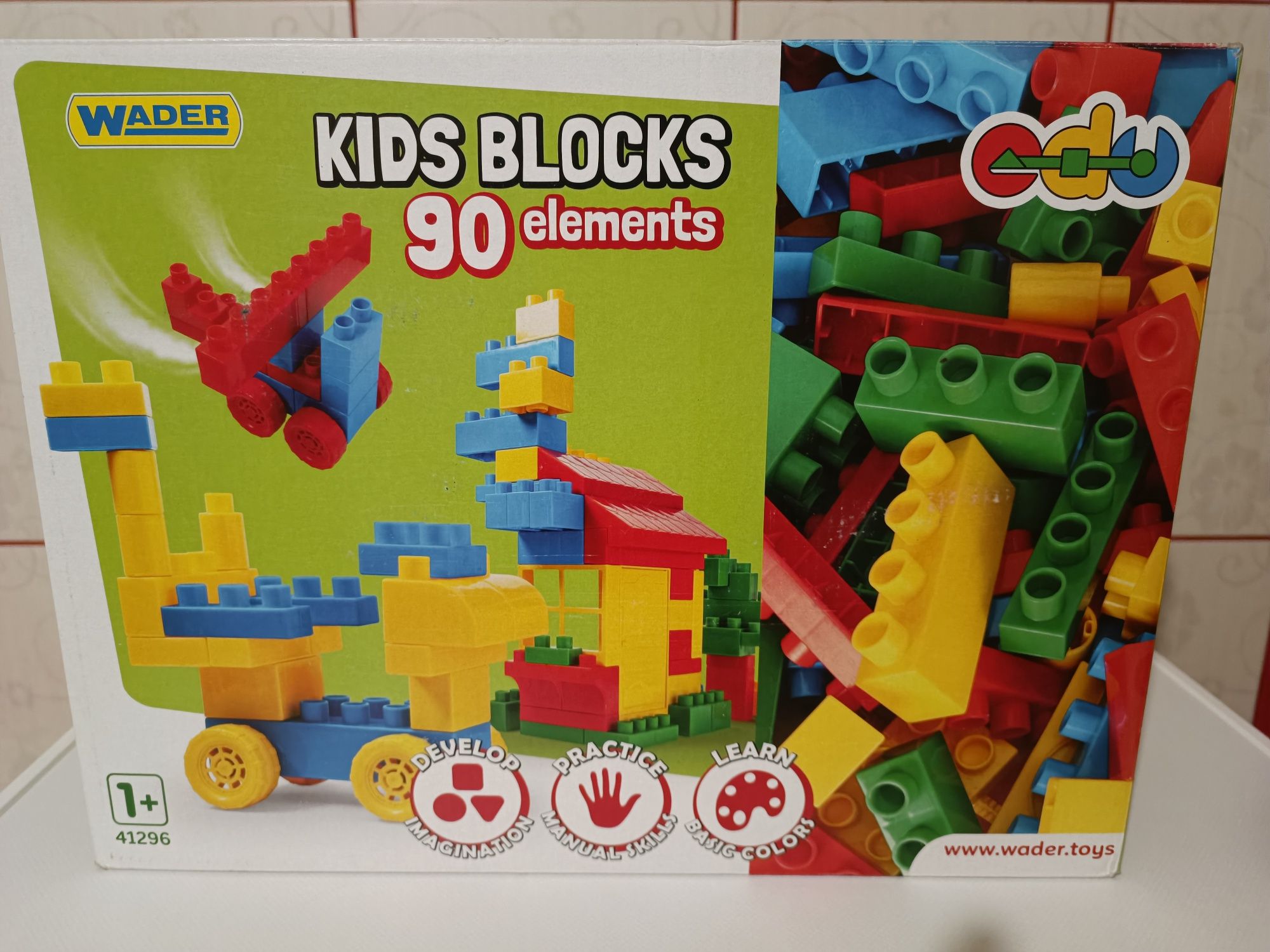 Конструктор Wader Kids Blocks 90 елементів