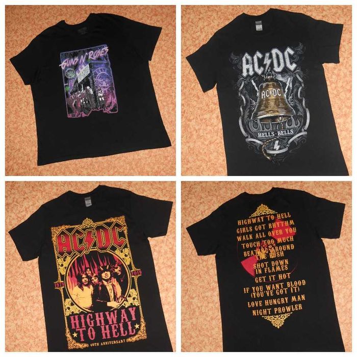 Круті Футболки AC/DC Guns N’ Roses мерч