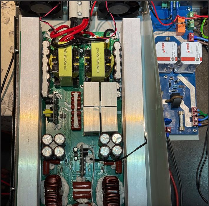 Falownik INVENTER UPS 3kW 48/230V + bypass + sygnalizacja, wyk. 2U 19'