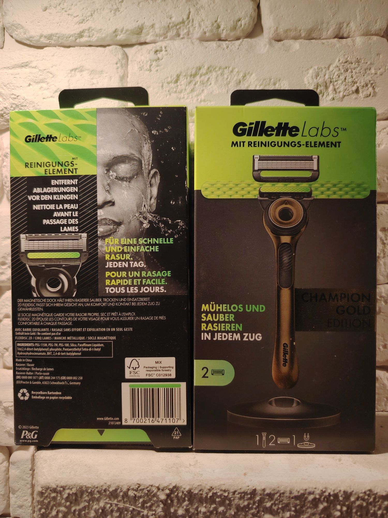 Станок бритва для гоління Gillette Labs Champion Gold Edition картридж