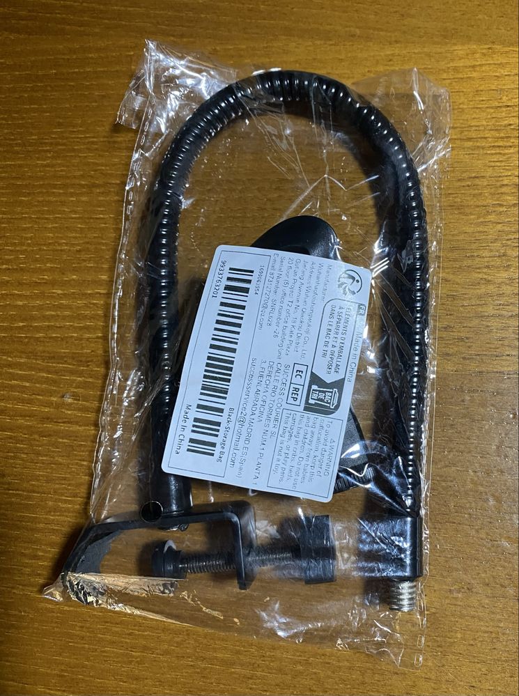 Suporte para microfone de pescoço