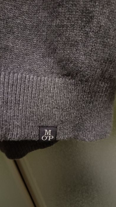 Marc O'Polo  Niemiecki męski sweter z wełny, 81% Wełna, Rozmiar M