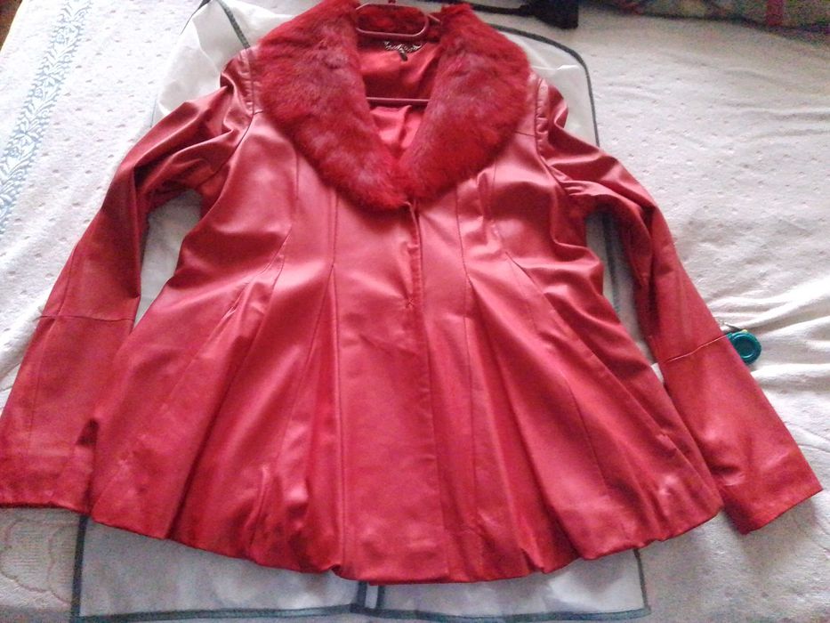 Женский пиджак куртка натуральная о телячья кожа