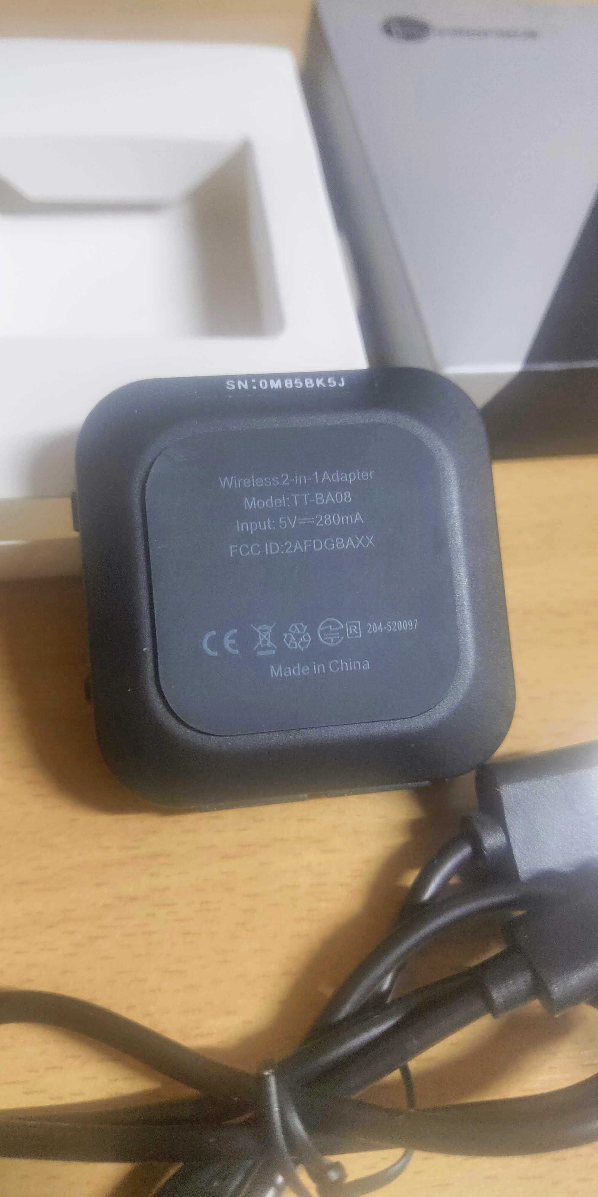 Бездротовий Bluetooth аудіо приймач передавач TaoTronics TT-BA08