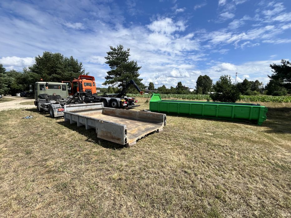 Kontener na gruz • Transport • Rozbiórki • Wykopy • Hakowiec