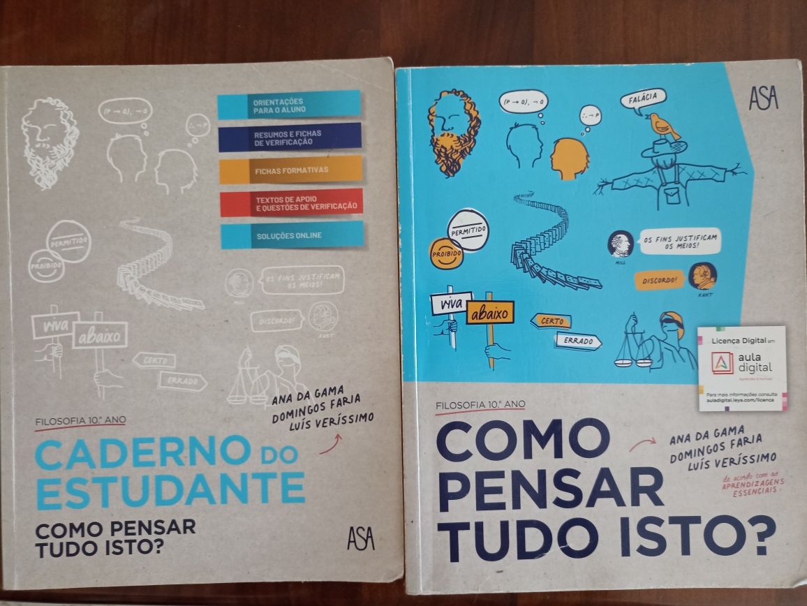 Manual e caderno de atividades como pensar tudo isto 10 ano