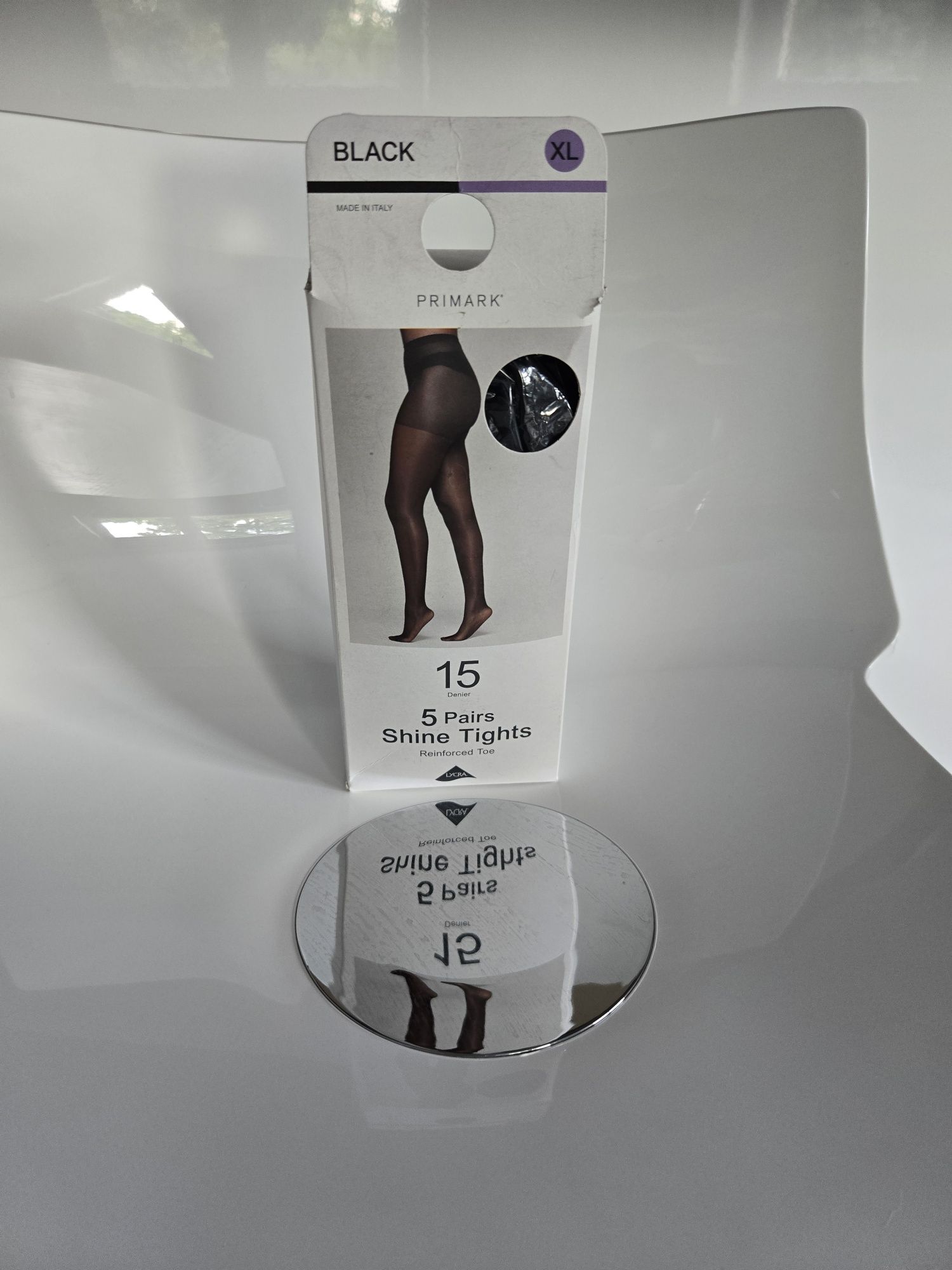 Czarne rajstopy 15den Primark XL (4 pary)