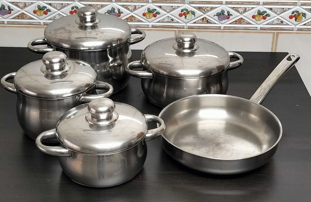 Trem de cozinha aço inoxidável  (não indução)