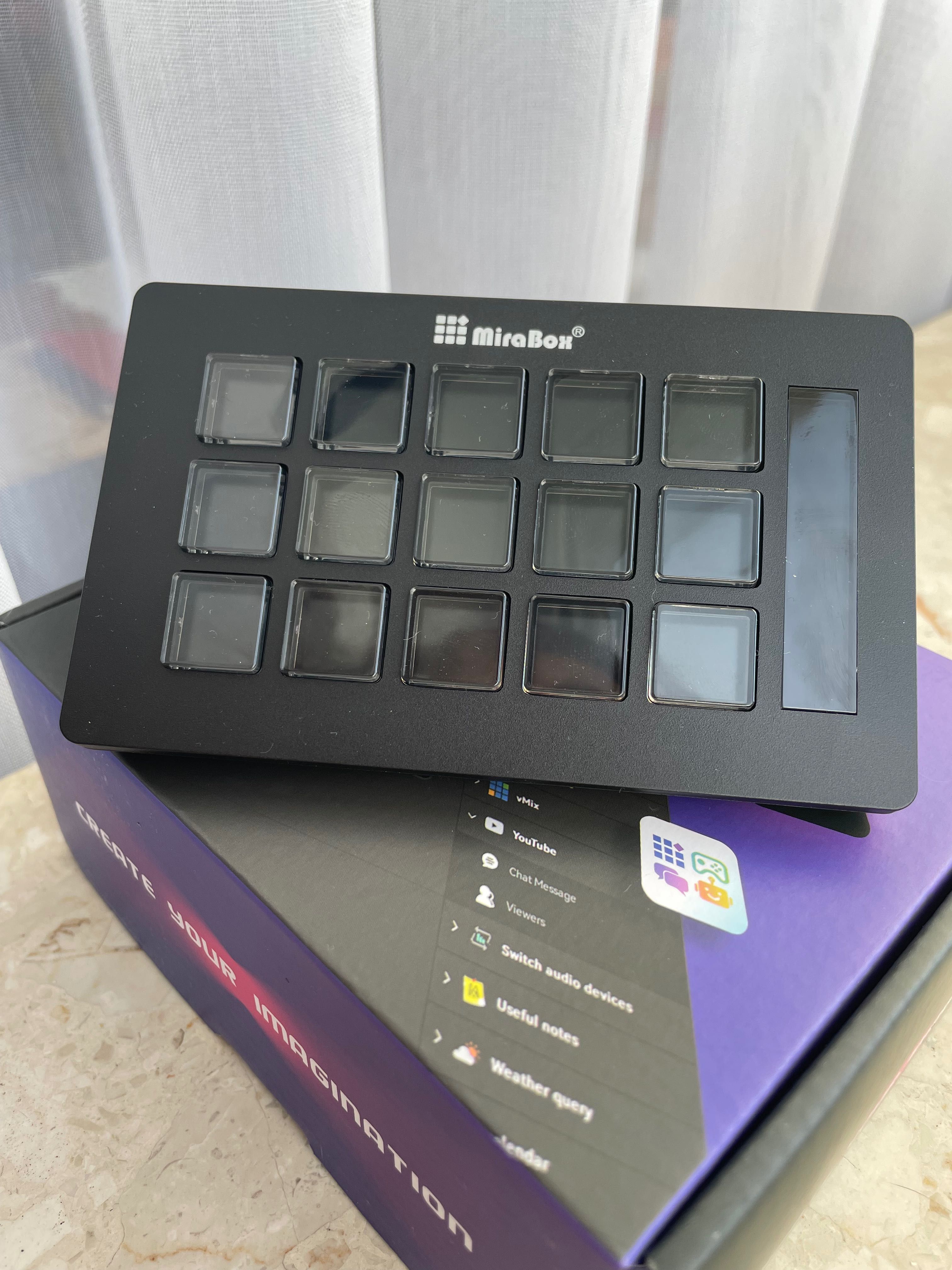 Контролер для стрімінгу Mirabox Stream Dock (Stream Deck) чорний
