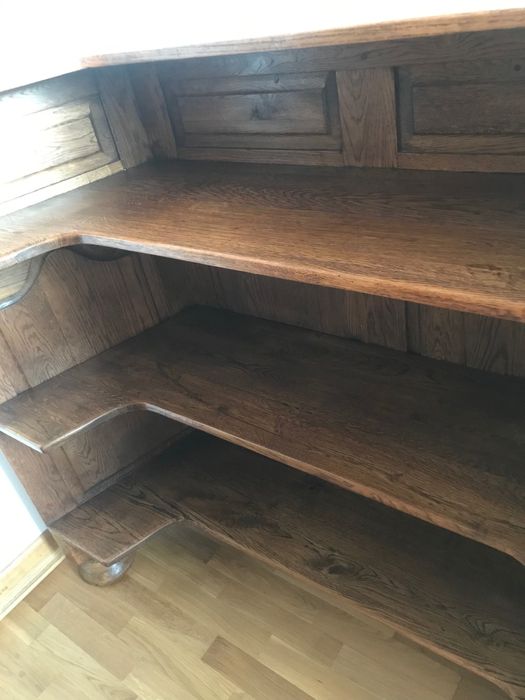 Bufet, bar lity dąb Fabryka Ludwik Styl-kolekcja z ornamentem dębowym