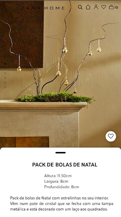 Bolas de Natal Zara Home