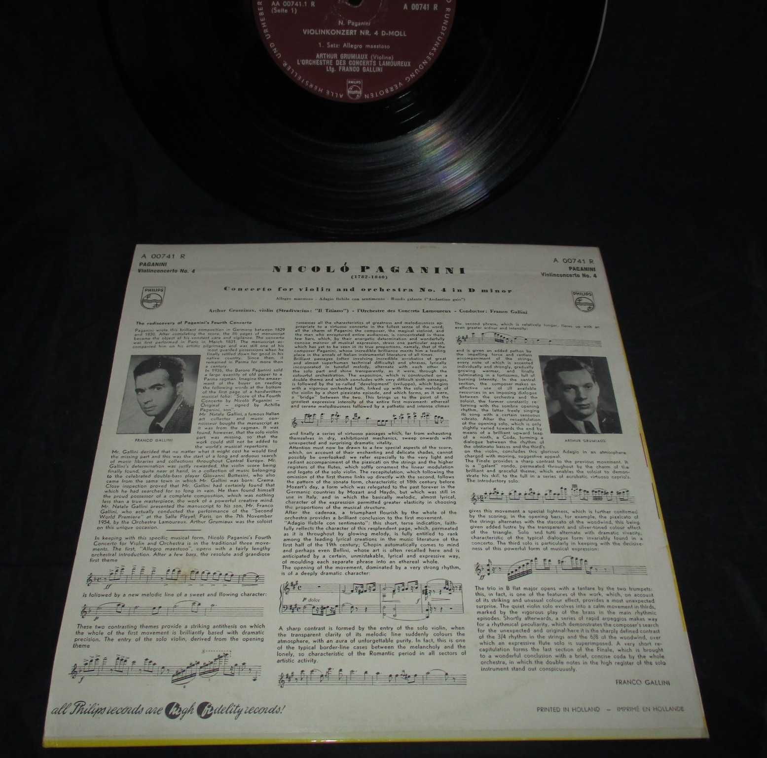 Disco Vinil Nicolo Paganini Violino