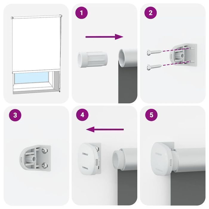 Roleta Okienna Zaciemniająca Beżowa 160 X 230 Cm