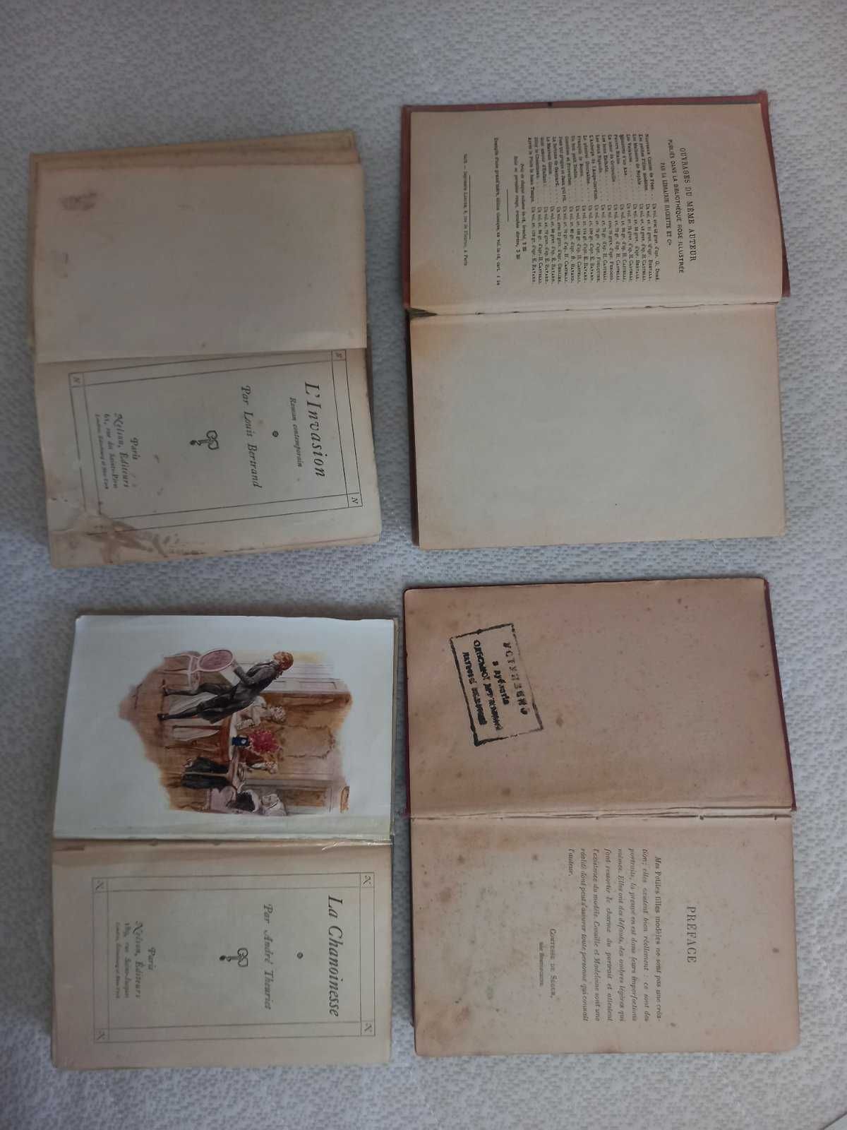 Старинные книги на французском языке с золоченным обрезом (1892,1914)