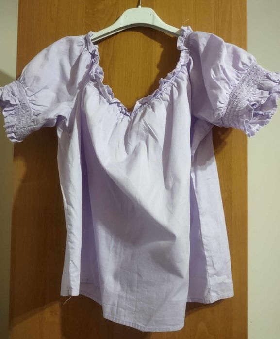 Letnia koszulka fioletowa