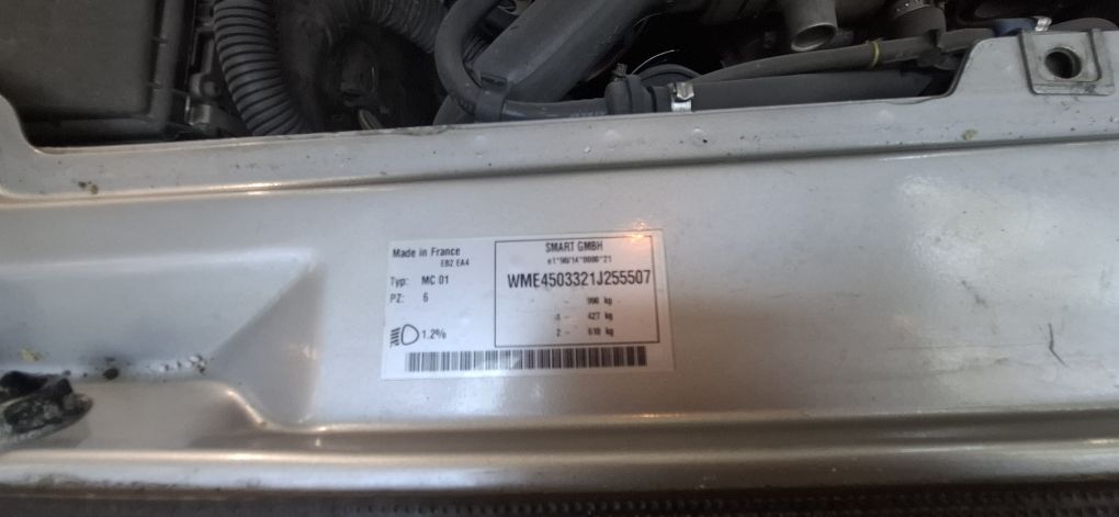 Smart Fortwo 450 / 2006/ 0.7 / панорама / кондиционер