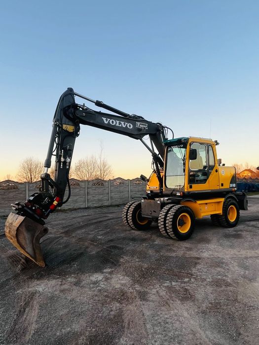 Volvo EW 140 B / ROTOTILT + SZCZYPCE / SPROWADZONA / KOPARKA KOŁOWA / EW 140 160 180 C  Stan Bardzo dobry / 1wł. w kraju
