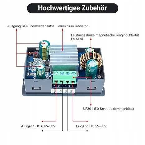 Zasilacz przetwornica step-up/down buck-boost 5-30V 4A 35W