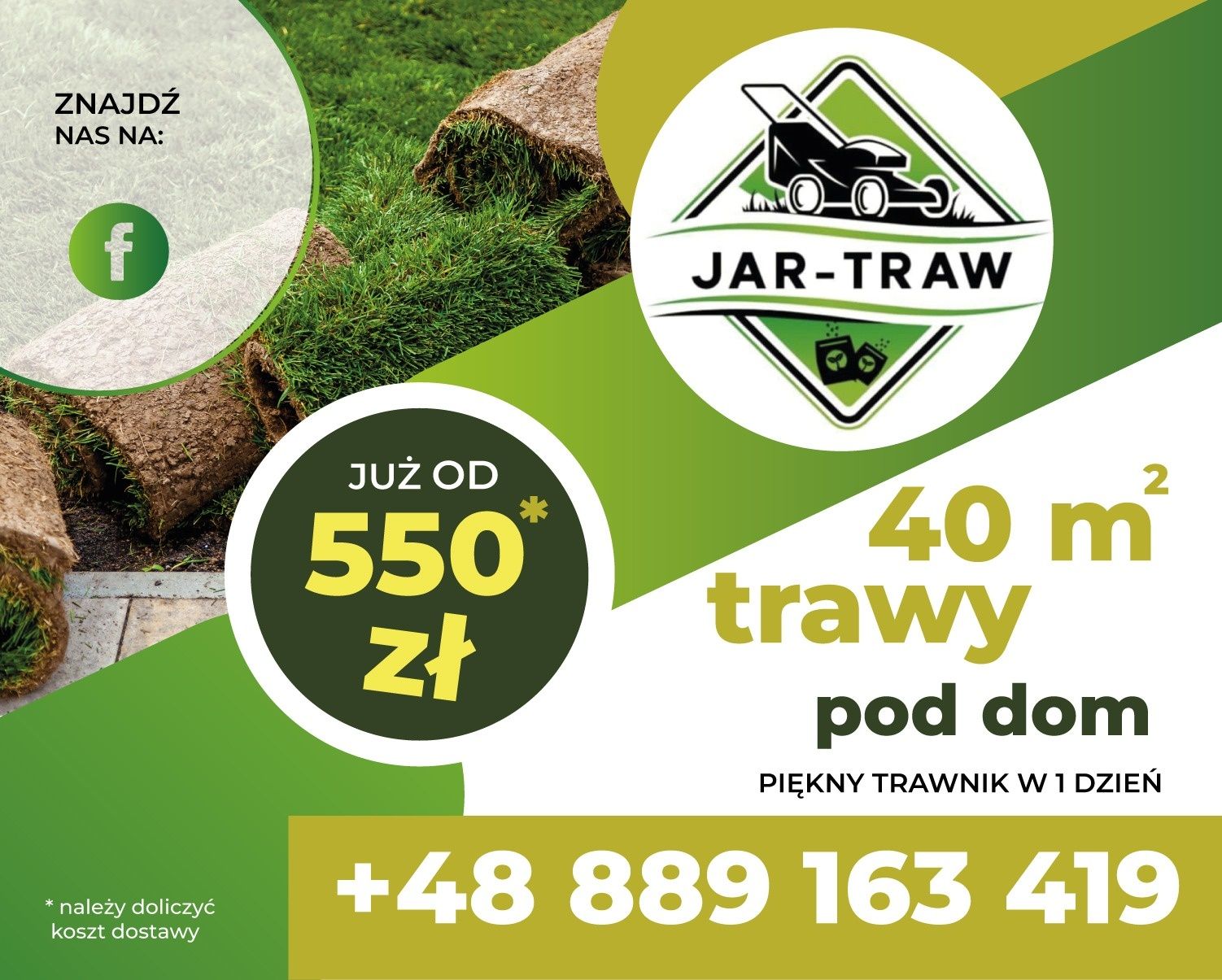 40m2 trawy z rolki/trawa w rolce/prosto z plantacji/producent