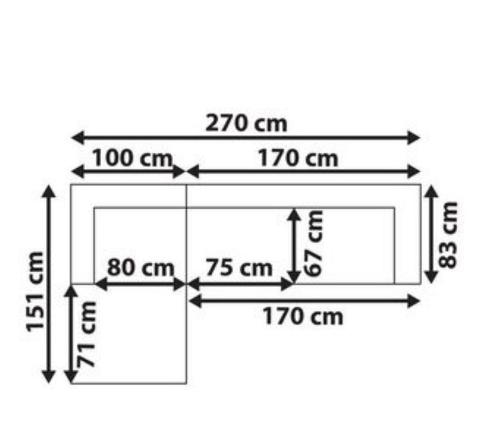 Sofa chaise long direita