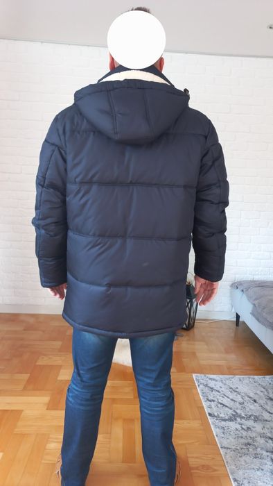 Ciepła męska KURTKA na srogą zimę r.XL na baranku Garment SUPER stan