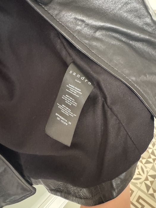 Sandro шкіряний жакет, піджак