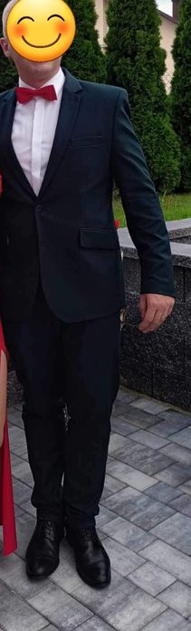 Garnitur męski butelkowa zieleń r. L