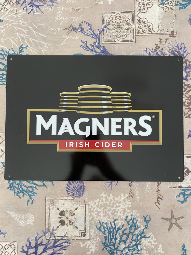 Placa metalica da cidra Magners