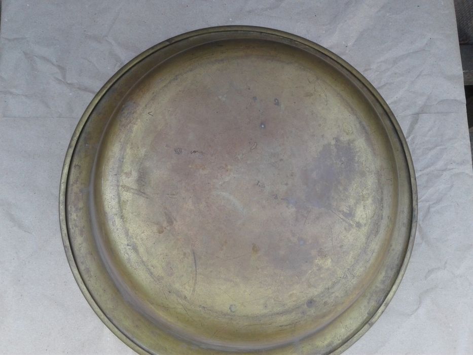 Большой таз латунный для варки варенья СССР миска медная латунная