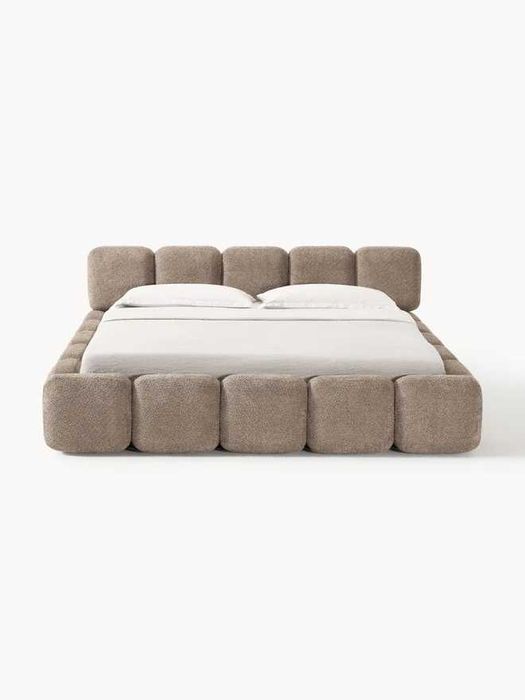 Łóżko tapicerowane Teddy-Boucle Tayla WEST