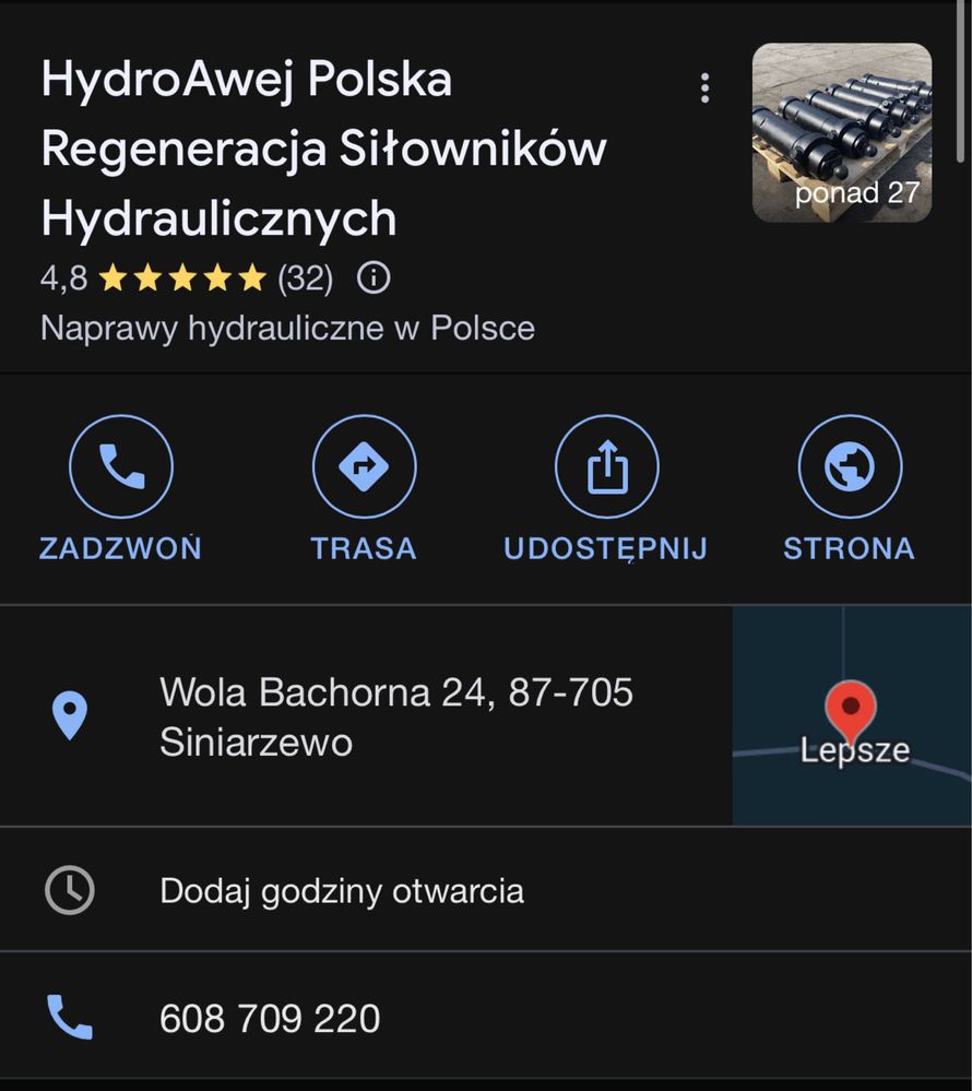 Siłownik Meiller TYP: 1554,2644,2453,2554,2653,2443 i inne sprzedaż